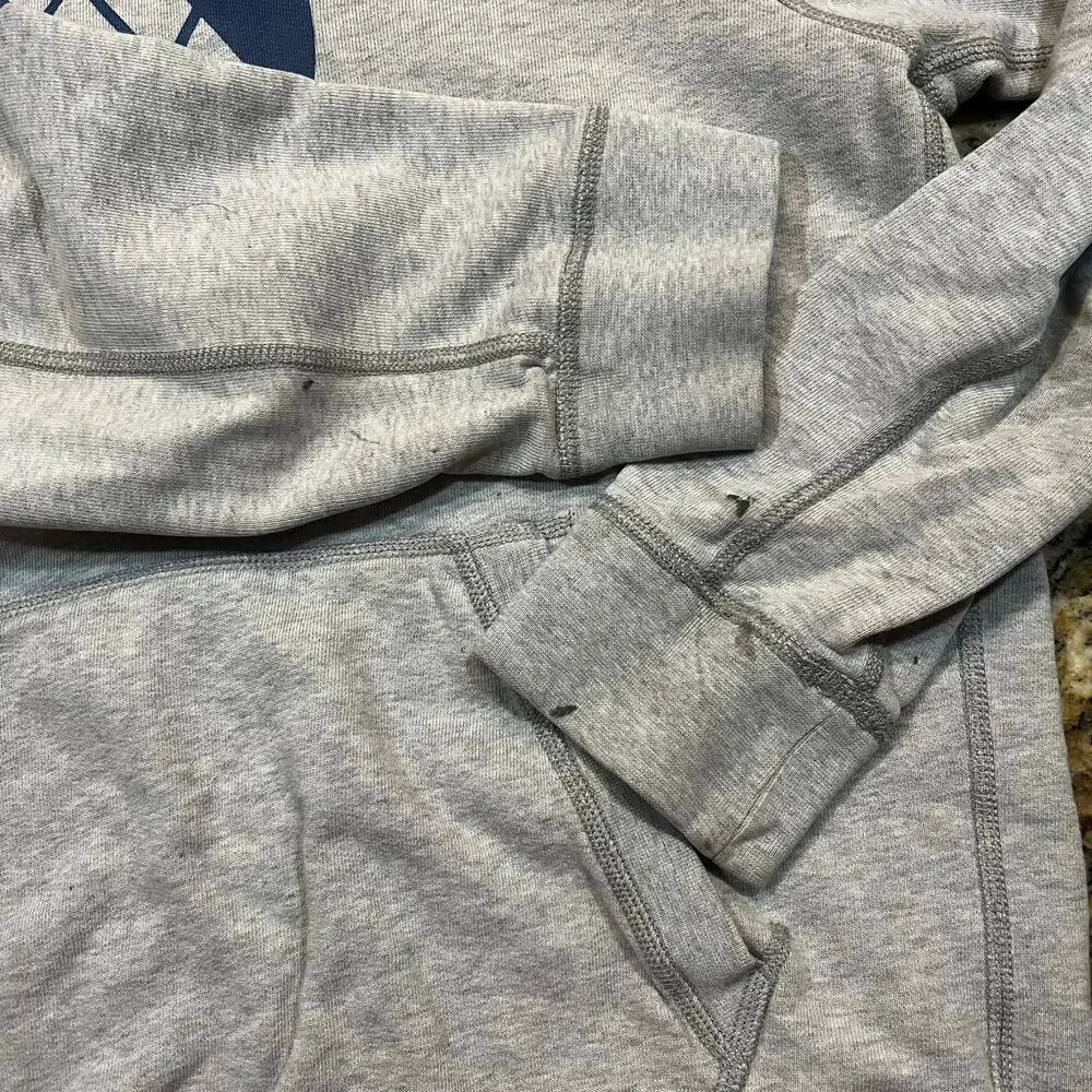 American‎ Eagle Mountain Hoodie Men M Gray Logo Pullover